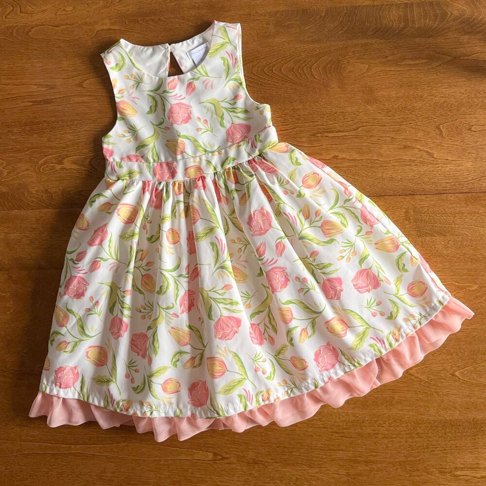 Tahari tulip bow dress 3T